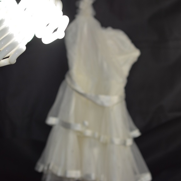 Tulle Layered Dress Off Shoulder SZ 4 Laura Petites - Picture 9 of 12